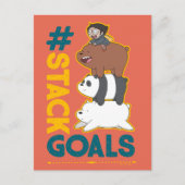 We zijn Beren en Chloe - #StackGoals Briefkaart (Voorkant)