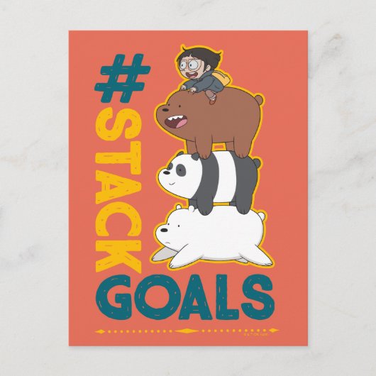 We zijn Beren en Chloe - #StackGoals Briefkaart (Voorkant)