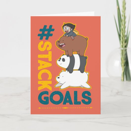 We zijn Beren en Chloe - #StackGoals Kaart (Voorkant)