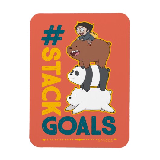 We zijn Beren en Chloe - #StackGoals Magneet (Verticaal)