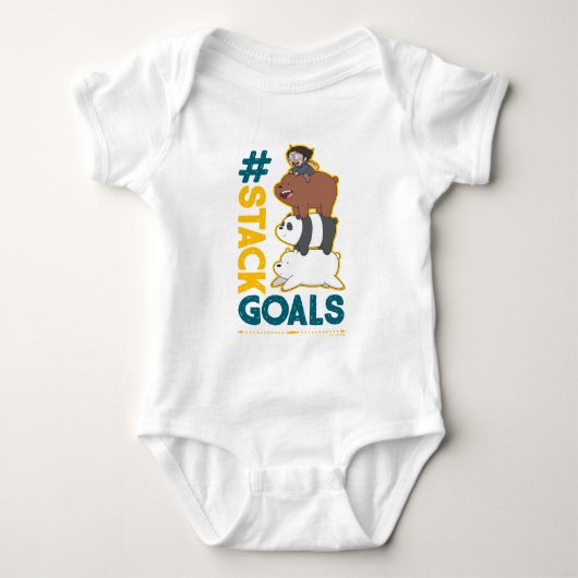 We zijn Beren en Chloe - #StackGoals Romper (Voorkant)