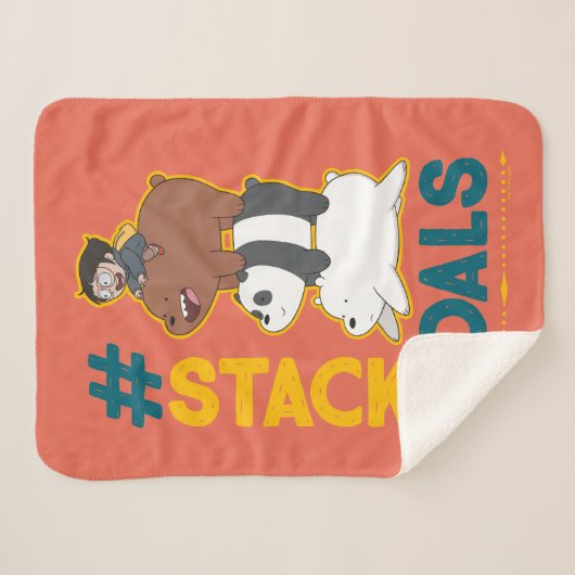 We zijn Beren en Chloe - #StackGoals Sherpa Deken (Voorkant (horizontaal))