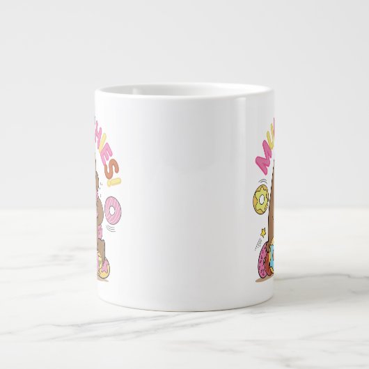 We zijn Beren, Grizz Donut Munchies. Extra Grote Beker (Voorkant)