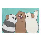 We zijn Beren Group Hug Kussensloop (Achterkant)