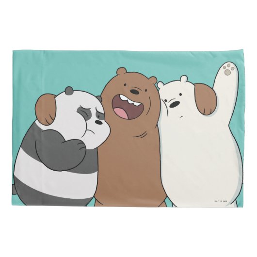 We zijn Beren Group Hug Kussensloop (Achterkant)
