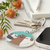 We zijn Beren Group Hug Sleutelhanger (Voorkant Rechts)