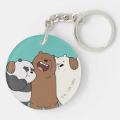 We zijn Beren Group Hug Sleutelhanger (Achterkant)