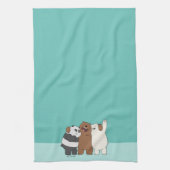 We zijn Beren Group Hug Theedoek (Verticaal)