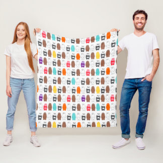 We zijn Beren kleurrijk Beer patroon Fleece Deken