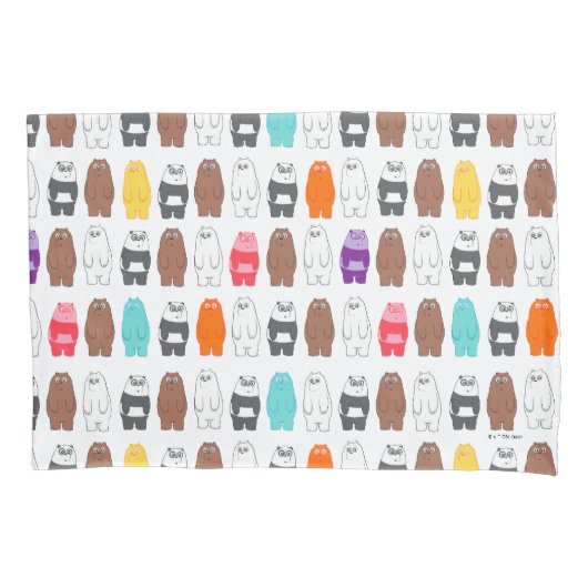 We zijn Beren kleurrijk Beer patroon Kussensloop (Voorkant)