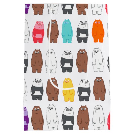 We zijn Beren kleurrijk Beer patroon Medium Cadeauzakje (Achterkant)