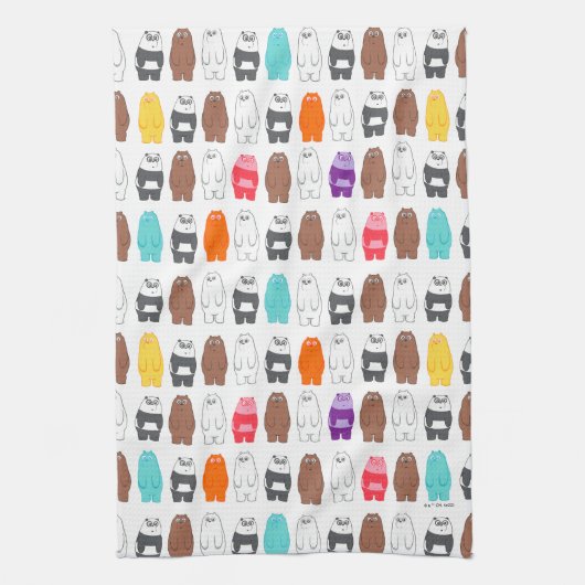 We zijn Beren kleurrijk Beer patroon Theedoek (Verticaal)