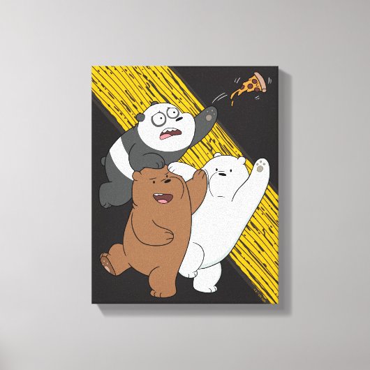 We zijn Beren - laatste Pizza Slice Canvas Afdruk (Voorkant)