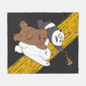 We zijn Beren - laatste Pizza Slice Fleece Deken (Voorkant (Horizontaal))