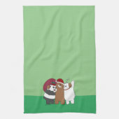 We zijn Beren - Seizoensgroeten Theedoek (Verticaal)