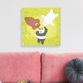 We zijn Beren - #SquadGoals Canvas Afdruk (Insitu (Woonkamer))