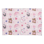 We zijn Beren - Valentijn harten patroon Kussensloop (Voorkant)