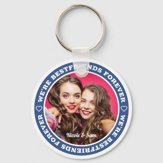 We zijn Bestenderen voor BFF Modern Custom Photo Sleutelhanger (Voorkant)