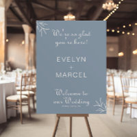 We zijn blij dat je hier bent, Dusty Blue Wedding 