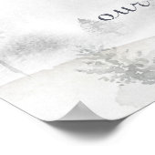 We zijn blij dat je hier de Winter Wedding Welcome Poster (Hoek)