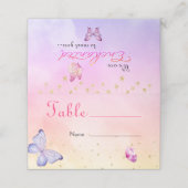 We zijn blij om u te ontmoeten vlinder Baby shower (Buitenkant ongevouwen)