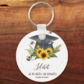 We zijn BUZZED! AFSTUDEREN Personeelsbeloningen Sleutelhanger (Voorkant)