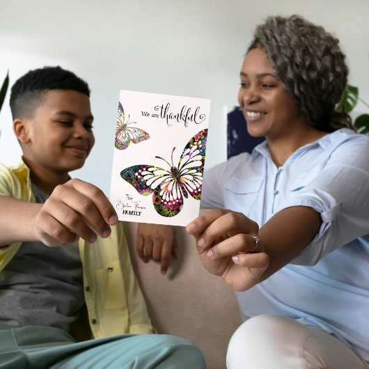 We zijn dankbaar dat Groovy Butterfly bedankt je k Kaart