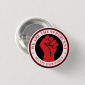 We zijn de 99 procent ronde button 3,2 cm (Voorkant /achterkant)