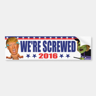 We zijn de klos 2016 - Anti Trump Hillary Clinton Bumpersticker