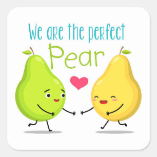 We zijn de perfecte verf VALENTIJNSDAG Liefde Vierkante Sticker