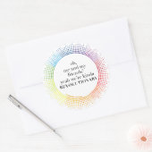 We zijn een beetje revolutionair ronde sticker (Envelop)