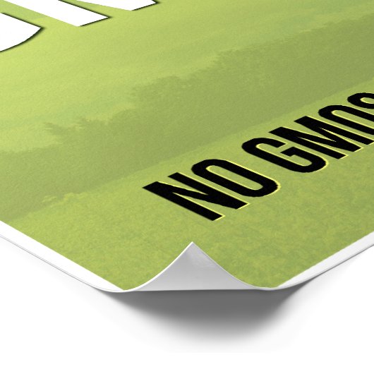 We zijn een GGO-vrij vensterteken Poster (Hoek)