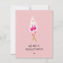 We Zijn Een Perfecte Match Feestdagenkaart
