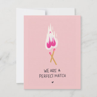 We Zijn Een Perfecte Match Feestdagenkaart