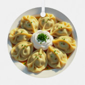 We zijn een perfecte Pierogi! Grappige kerst Metalen Ornament (Voorkant)