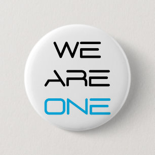 We zijn één ronde button 5,7 cm