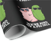 We zijn een soort van varkensdal Funny Pun Dark BG Cadeaupapier (Rol Hoek)