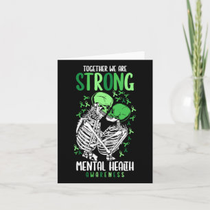 We zijn een sterke mentale gezondheidsbewustheid k kaart