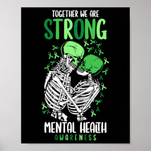 We zijn een sterke mentale gezondheidsbewustheid k poster