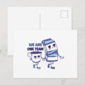 We zijn één team briefkaart (Voorkant / Achterkant)
