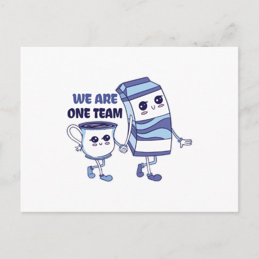 We zijn één team briefkaart (Voorkant)