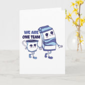 We zijn één team kaart (Gele Bloem)
