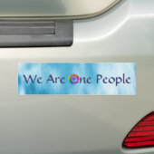 We zijn één volk bumpersticker (Op auto)