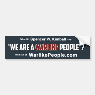 We zijn een Warlike Mensen Bumpersticker