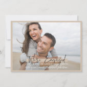 We zijn gebundeld kalligrafie Blush Gold Verloving Kaart (Voorkant)