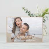 We zijn gebundeld kalligrafie Blush Gold Verloving Kaart (Staand voorkant)