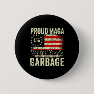 We zijn geen vuilnismannen die Trump stemmen voor Ronde Button 5,7 Cm