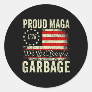 We zijn geen vuilnismannen die Trump stemmen voor Ronde Sticker