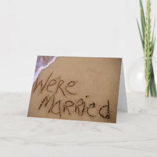 We zijn getrouwd! aankondiging