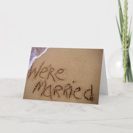 We zijn getrouwd! aankondiging (Voorkant)